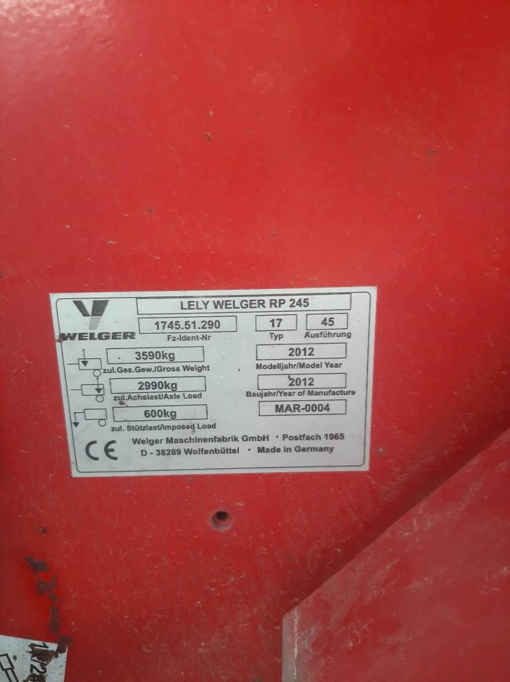Lely Welger RP 245 Profi - Rundbalspress: bild 5 Lely Welger RP 245 Profi - Rundbalspress: bild 5