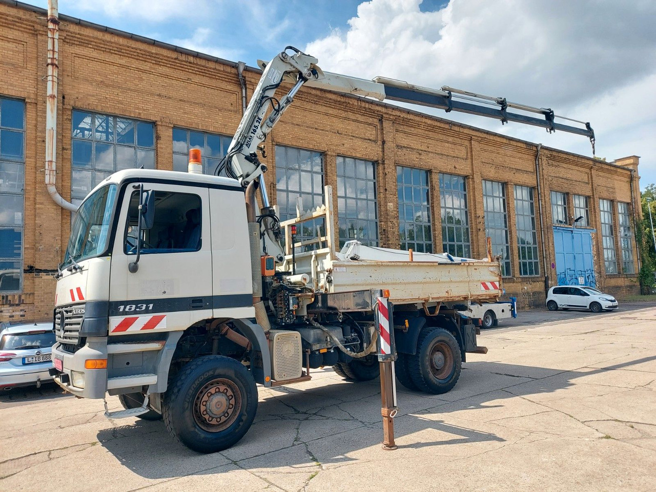 Mercedes-Benz ACTROS 1831 4X4 KRAN MEILER ALLRAD ATLAS 165.2E - Tippbil lastbil, Kranbil: bild 3 Mercedes-Benz ACTROS 1831 4X4 KRAN MEILER ALLRAD ATLAS 165.2E - Tippbil lastbil, Kranbil: bild 3