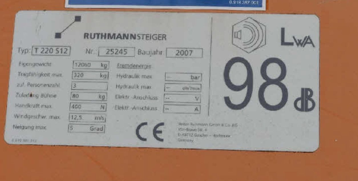 Mercedes-Benz ATEGO 4X4 1324 Hub Steiger Ruthmann T220 - Billift: bild 3 Mercedes-Benz ATEGO 4X4 1324 Hub Steiger Ruthmann T220 - Billift: bild 3