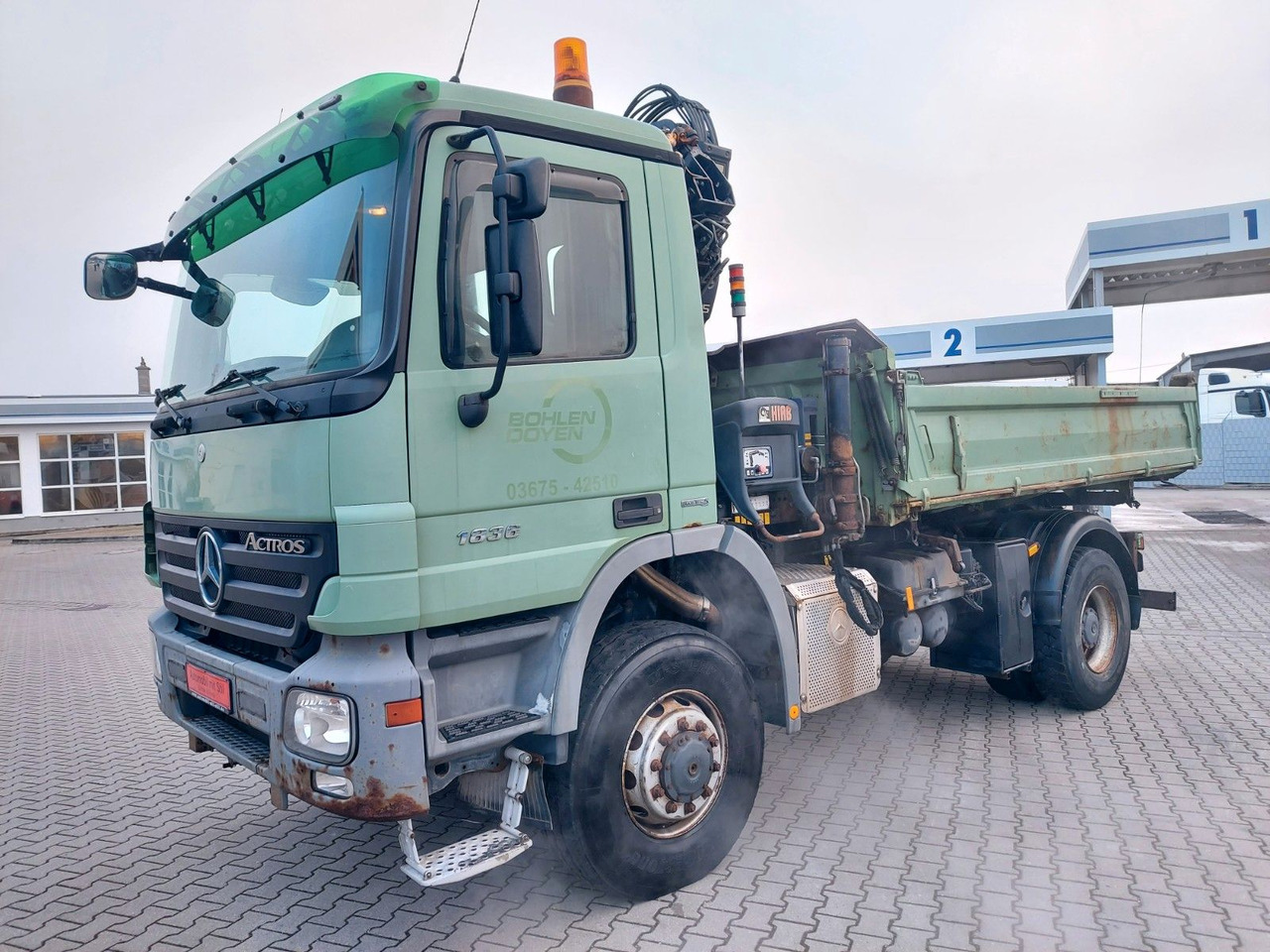 Mercedes-Benz Actros 2/3 6-Zyl.1836 ALLRAD 4x4 Dreiseitk: Kran Mercedes-Benz Actros 2/3 6-Zyl.1836 ALLRAD 4x4 Dreiseitk. Kran - Tippbil lastbil, Kranbil: bild 4 Mercedes-Benz Actros 2/3 6-Zyl.1836 ALLRAD 4x4 Dreiseitk: Kran Mercedes-Benz Actros 2/3 6-Zyl.1836 ALLRAD 4x4 Dreiseitk. Kran - Tippbil lastbil, Kranbil: bild 4