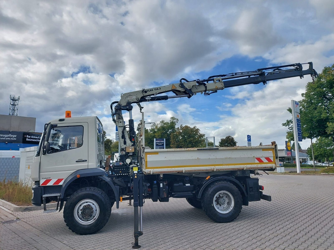 Mercedes-Benz Atego / 1324 MEILER 4X4 KRAN ATLAS 116.3 - Tippbil lastbil, Kranbil: bild 2 Mercedes-Benz Atego / 1324 MEILER 4X4 KRAN ATLAS 116.3 - Tippbil lastbil, Kranbil: bild 2