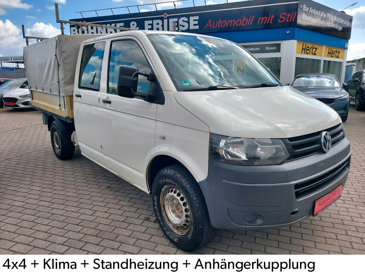 Volkswagen T5 Pritsche Doppelk. 4Motion Klima Standheiz. - Transportbil med flak, Dubbelhytt transportbil: bild 1 Volkswagen T5 Pritsche Doppelk. 4Motion Klima Standheiz. - Transportbil med flak, Dubbelhytt transportbil: bild 1