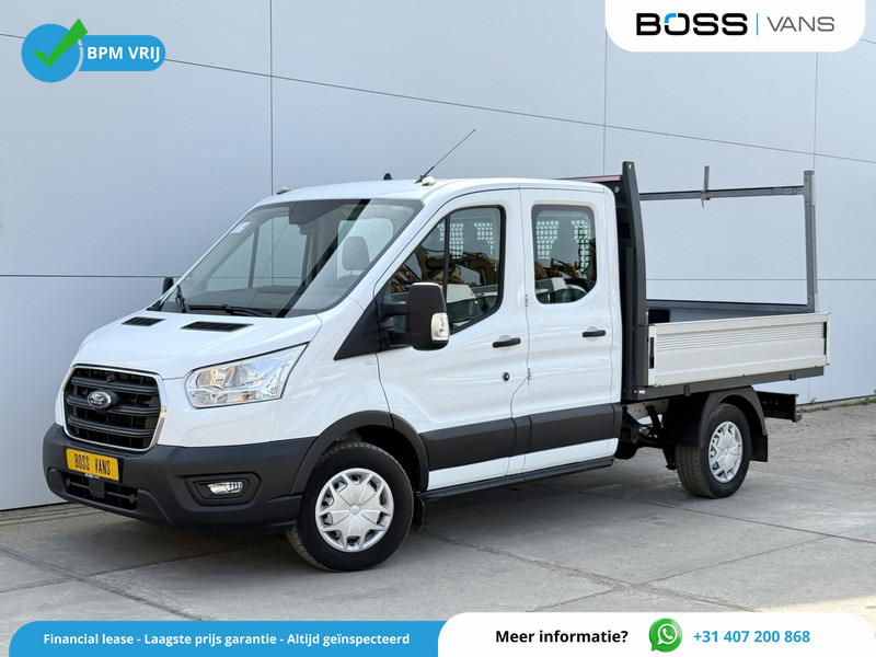 Ford Transit 350 2.0 TDCI 130PK L3H1 DC Trend Open Laadbak Pritische 6 zitplaatsen Airco Cruise Control - Transportbil med flak, Dubbelhytt transportbil: bild 1 Ford Transit 350 2.0 TDCI 130PK L3H1 DC Trend Open Laadbak Pritische 6 zitplaatsen Airco Cruise Control - Transportbil med flak, Dubbelhytt transportbil: bild 1