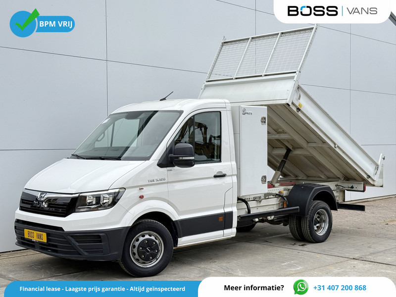 MAN TGE 5.120 2.0 TDI Kipper Dubbellucht Carplay Trekhaak Airco Camera Benne Tipper - Transportbil med tippflak: bild 1 MAN TGE 5.120 2.0 TDI Kipper Dubbellucht Carplay Trekhaak Airco Camera Benne Tipper - Transportbil med tippflak: bild 1