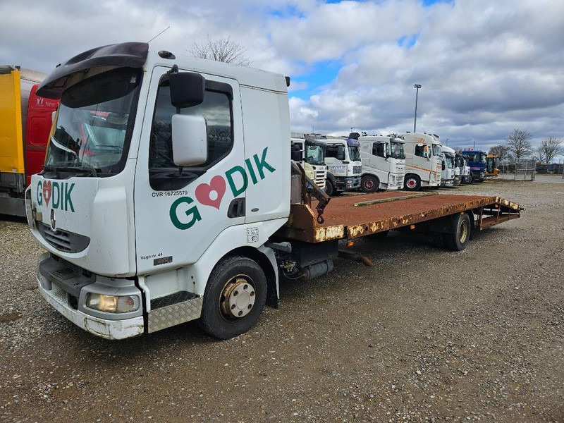 Renault Midlum 220 Machine/auto Transport and crane(2 stk) - Biltransportbil lastbil, Kranbil: bild 1 Renault Midlum 220 Machine/auto Transport and crane(2 stk) - Biltransportbil lastbil, Kranbil: bild 1