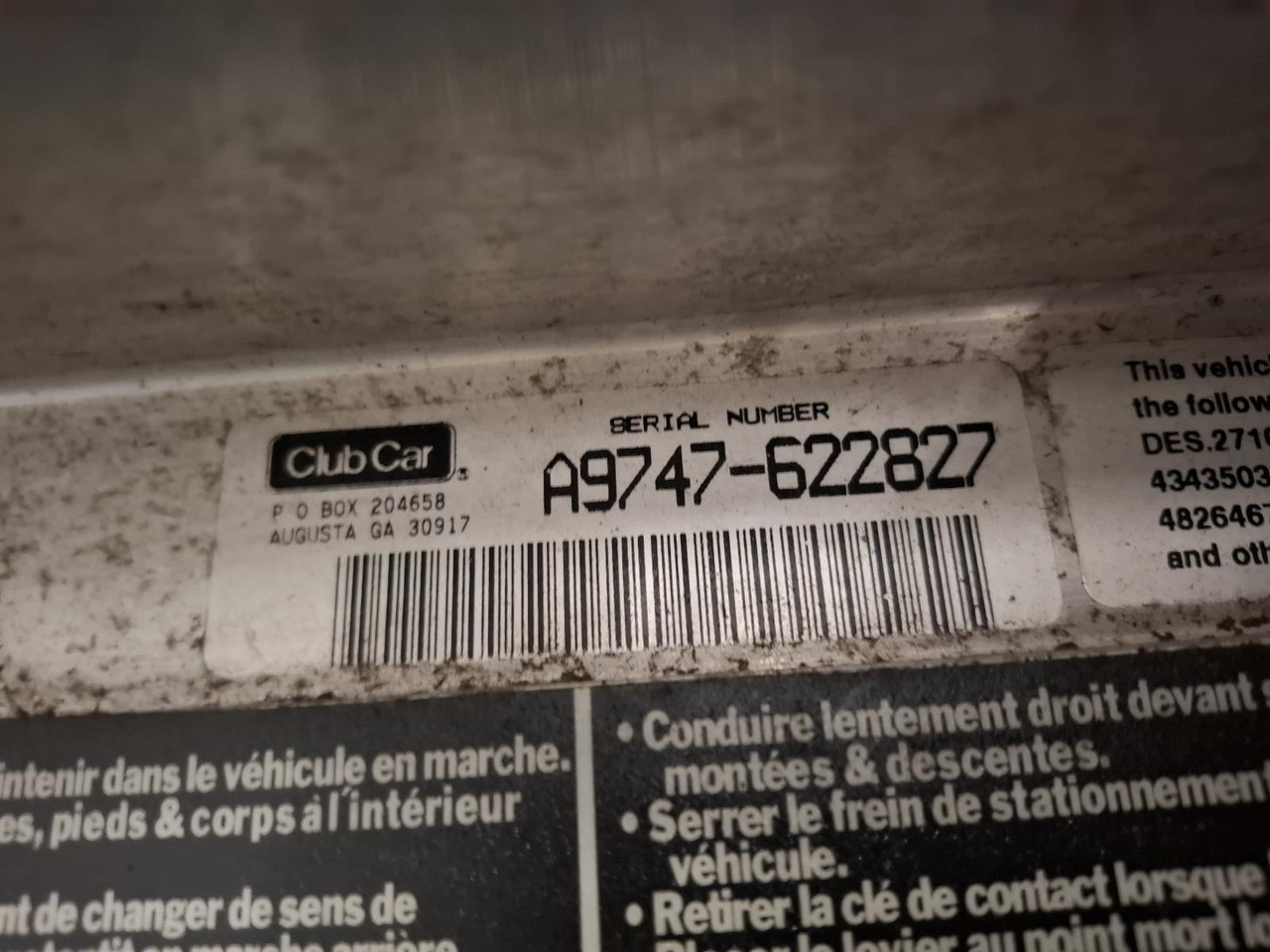ClubCar DS 2 seater (1) A9747-622827 - Golfbil: bild 5 ClubCar DS 2 seater (1) A9747-622827 - Golfbil: bild 5