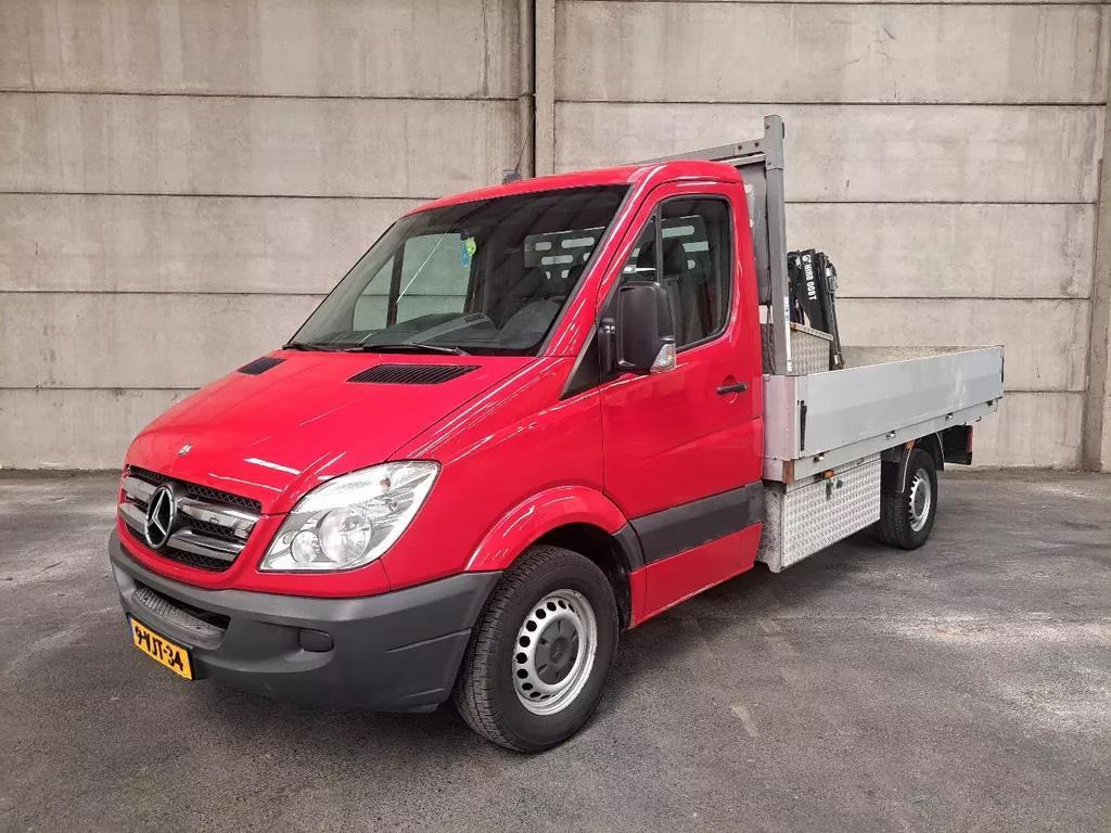 Mercedes-Benz Sprinter 313 CDI 2.2 AUT Open laadbak met Hiab 008T kraan 9-VJT-34 - Transportbil med flak: bild 1 Mercedes-Benz Sprinter 313 CDI 2.2 AUT Open laadbak met Hiab 008T kraan 9-VJT-34 - Transportbil med flak: bild 1
