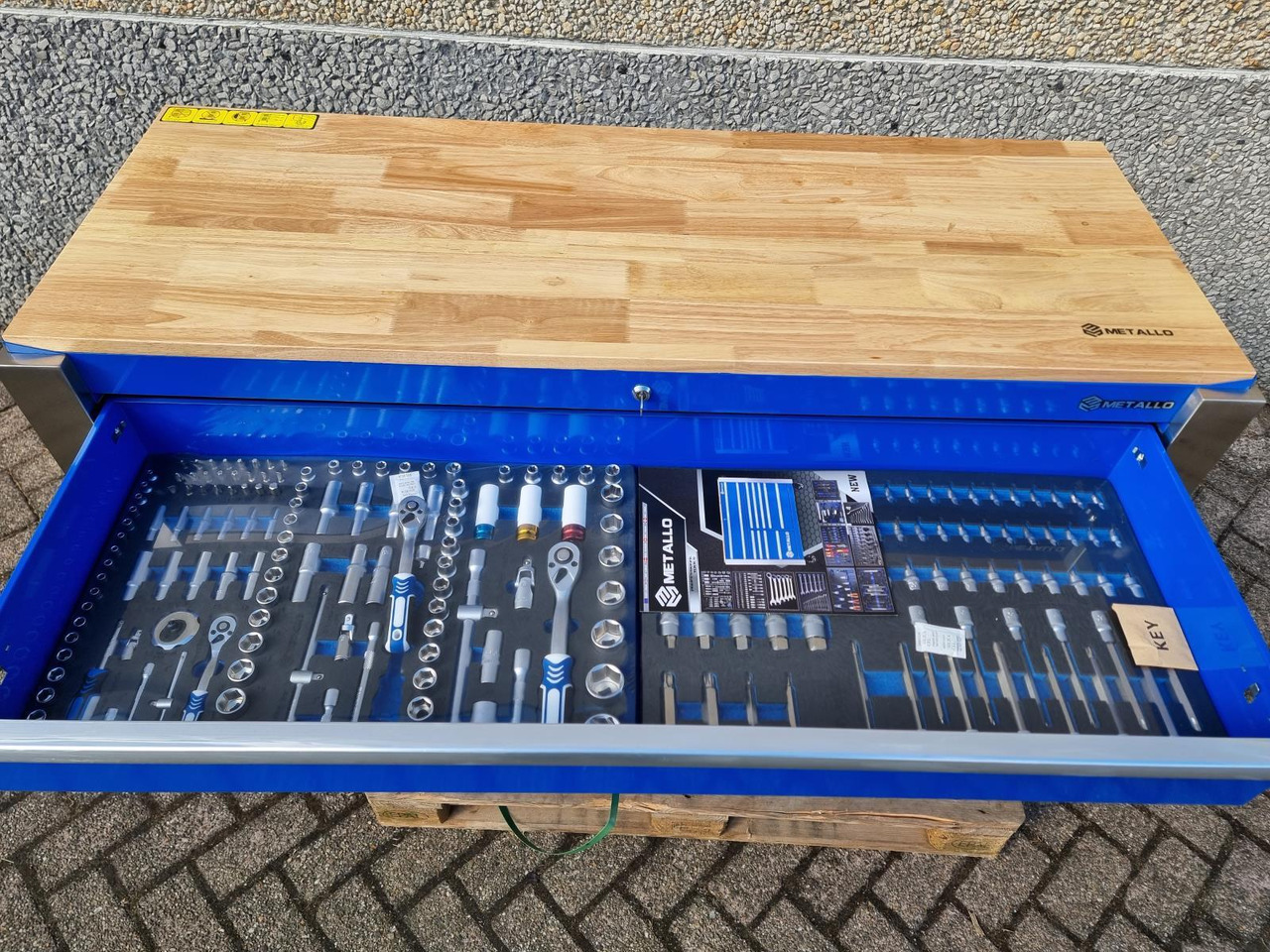 Metallo Mega Jumbo Gereedschapskist - Nieuw, 11 lades waarvan 9 gevuld met gereedschap - Garage & Verkstadsutrustning: bild 3 Metallo Mega Jumbo Gereedschapskist - Nieuw, 11 lades waarvan 9 gevuld met gereedschap - Garage & Verkstadsutrustning: bild 3