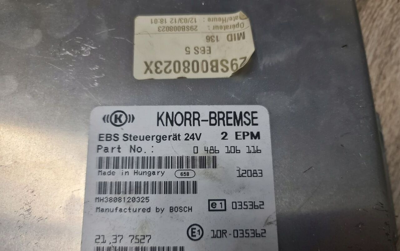 Knorr-Bremse 1 Renault Midlum DXi / Volvo FL FE - Kontrollenhet för Lastbil: bild 2 Knorr-Bremse 1 Renault Midlum DXi / Volvo FL FE - Kontrollenhet för Lastbil: bild 2