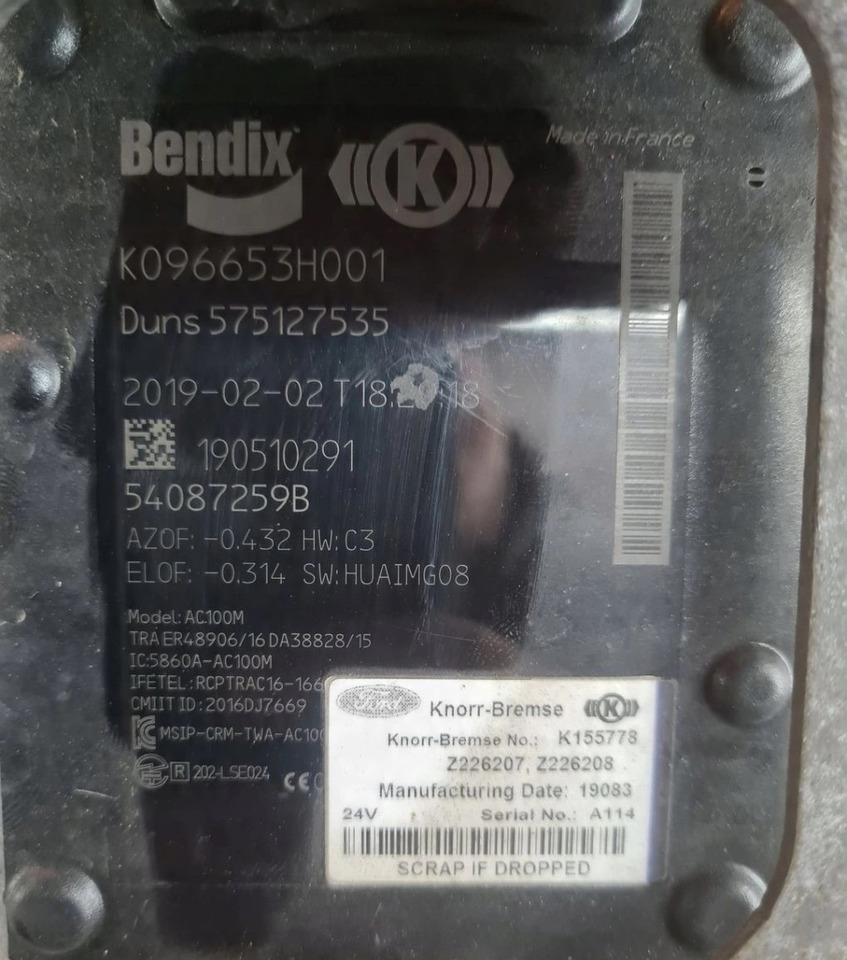 RADAR DISTRONIK CZUJNIK SENSOR MOCOWANIE FORD F-MAX 500 TRUCKS EURO 6 K096653H001 575127535 JC46 9G853 BC - Sensor: bild 5 RADAR DISTRONIK CZUJNIK SENSOR MOCOWANIE FORD F-MAX 500 TRUCKS EURO 6 K096653H001 575127535 JC46 9G853 BC - Sensor: bild 5