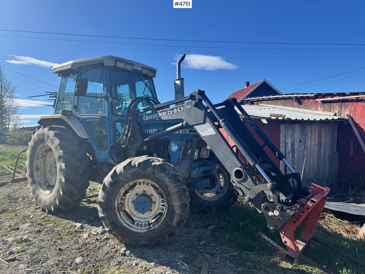 1987 Ford 6610 4x4 w/ Front loader. - Traktor: bild 3 1987 Ford 6610 4x4 w/ Front loader. - Traktor: bild 3
