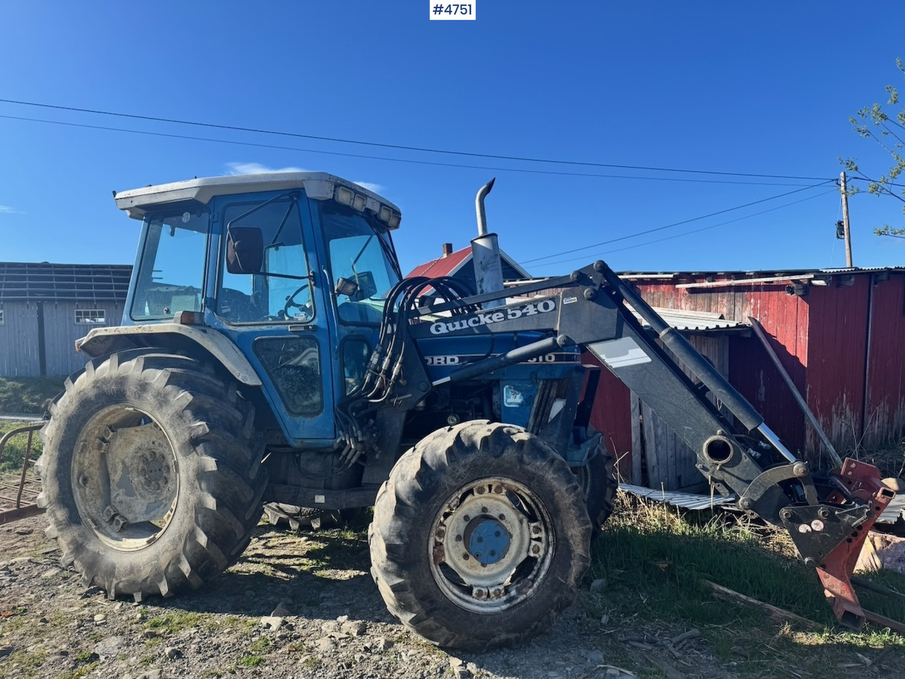 1987 Ford 6610 4x4 w/ Front loader. - Traktor: bild 1 1987 Ford 6610 4x4 w/ Front loader. - Traktor: bild 1