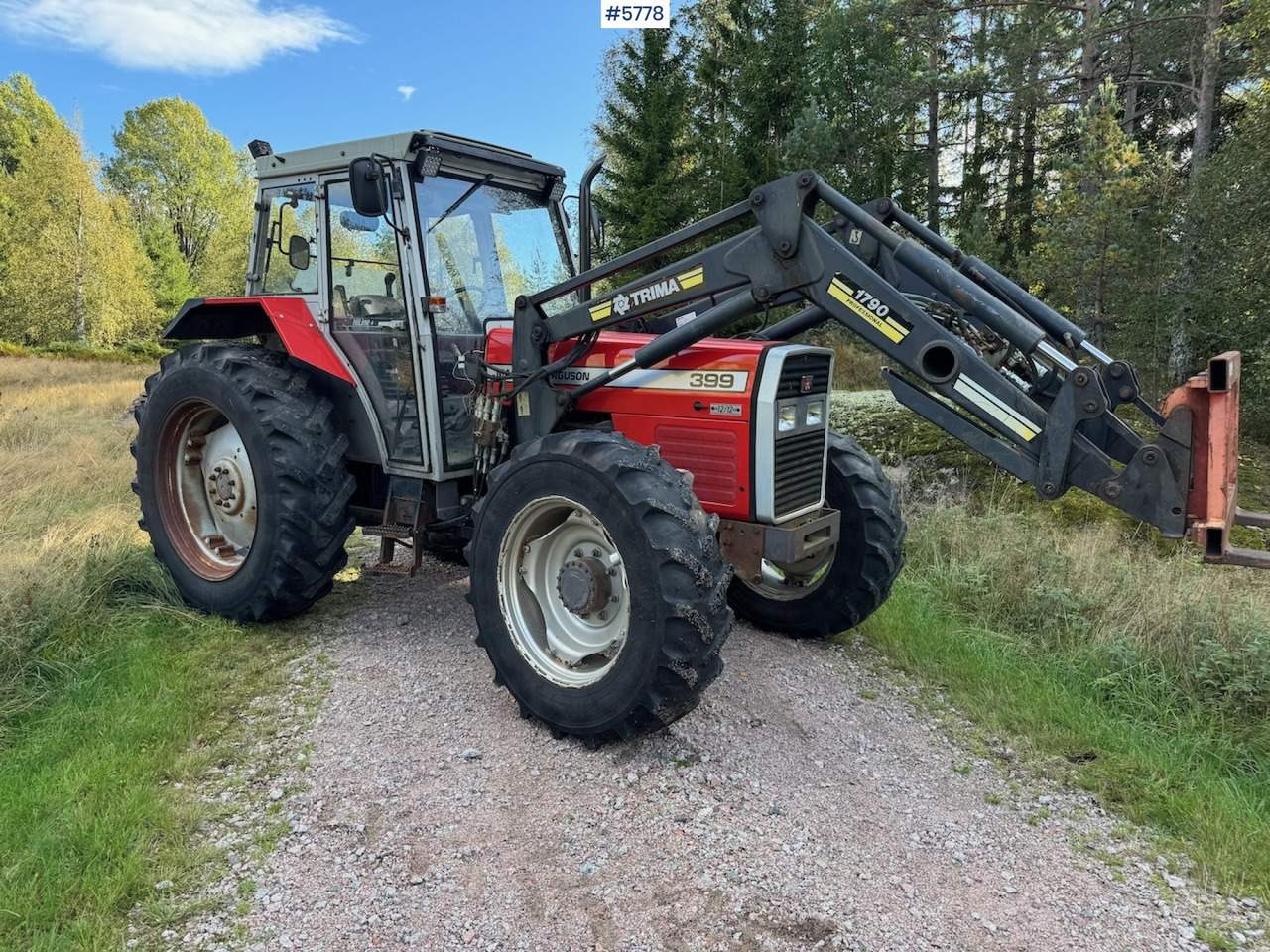 1995 Massey Ferguson 399 w/ front loader. - Traktor: bild 1 1995 Massey Ferguson 399 w/ front loader. - Traktor: bild 1