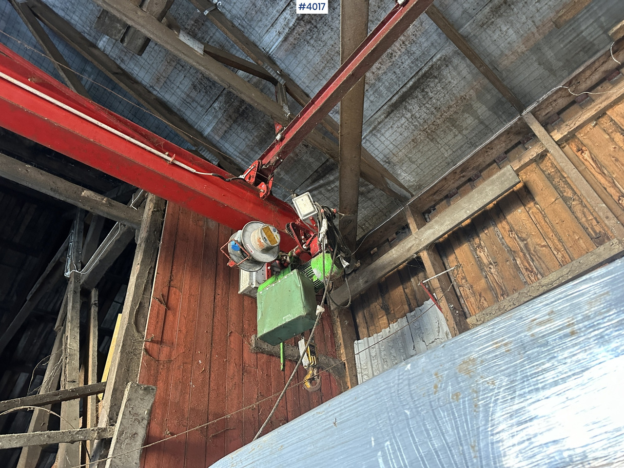 2002 TKS Overhead crane m/ Steel hoist and 20 m rail track. - Utrustning för uppfödnings: bild 3 2002 TKS Overhead crane m/ Steel hoist and 20 m rail track. - Utrustning för uppfödnings: bild 3