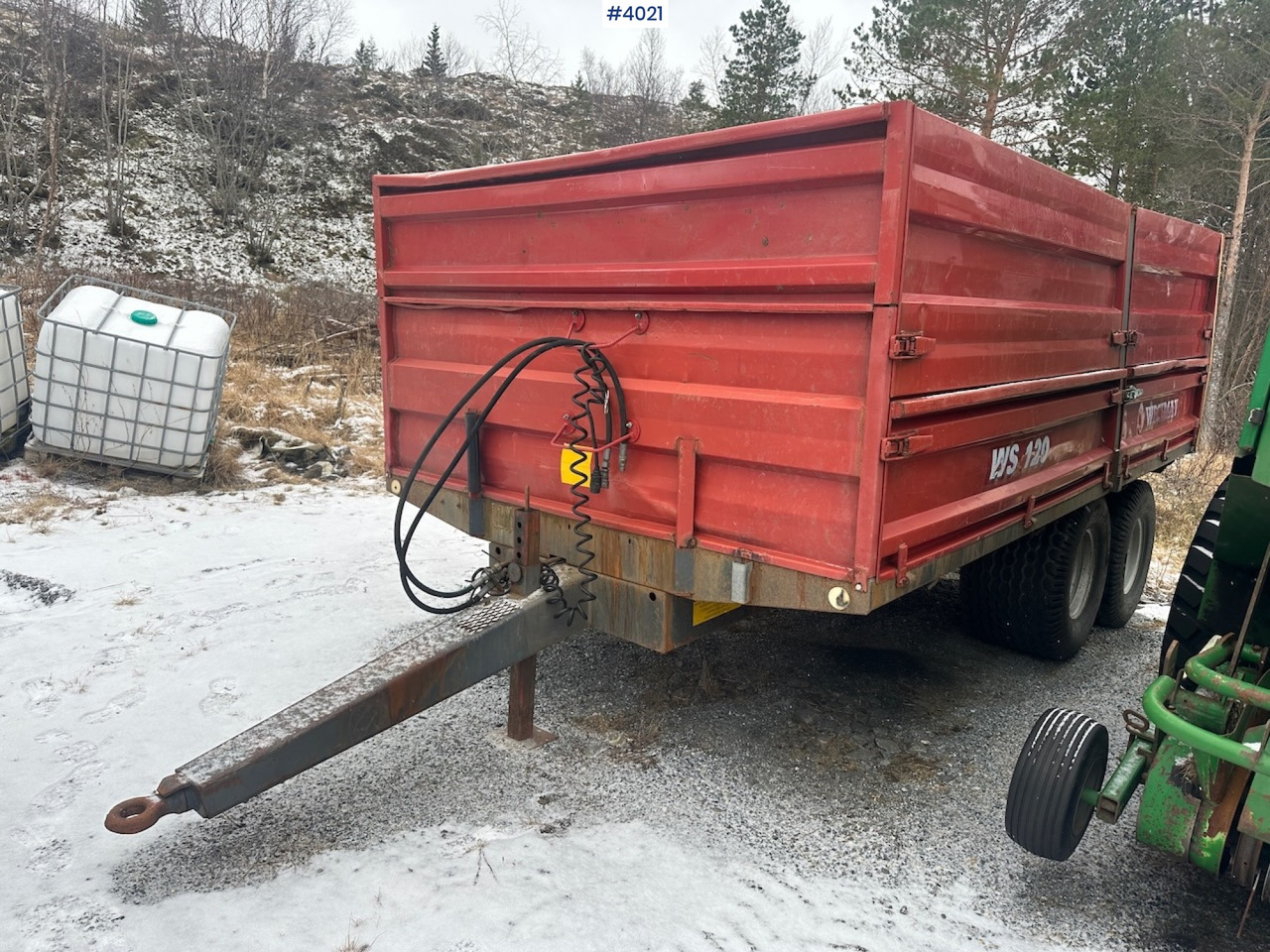 2006 Weckman WS120 traktorhenger m/ rundballegrinder og toppkarmer. - Traktorvagn: bild 2 2006 Weckman WS120 traktorhenger m/ rundballegrinder og toppkarmer. - Traktorvagn: bild 2