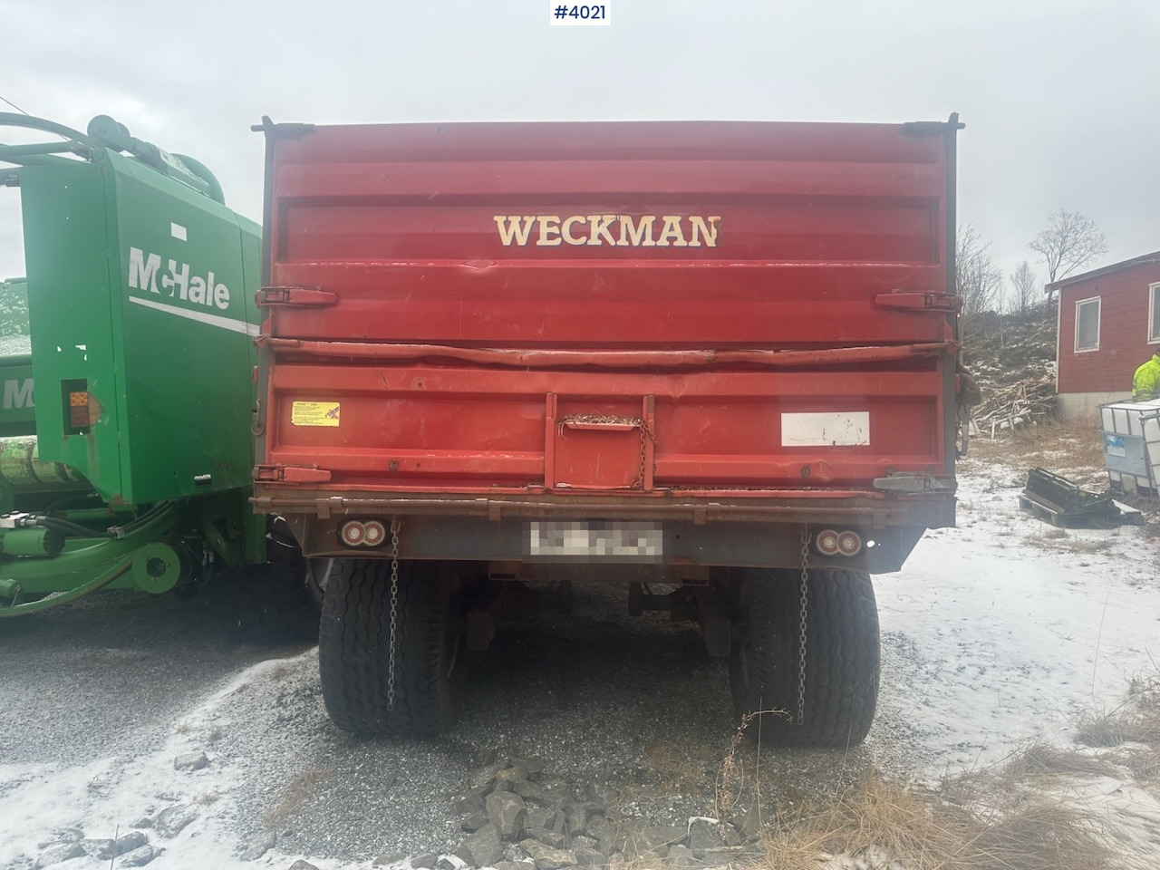 2006 Weckman WS120 traktorhenger m/ rundballegrinder og toppkarmer. - Traktorvagn: bild 4 2006 Weckman WS120 traktorhenger m/ rundballegrinder og toppkarmer. - Traktorvagn: bild 4