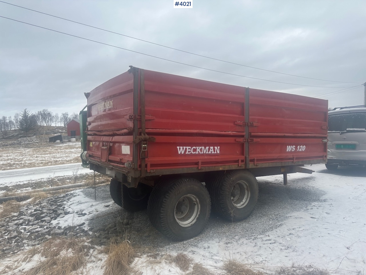 2006 Weckman WS120 traktorhenger m/ rundballegrinder og toppkarmer. - Traktorvagn: bild 5 2006 Weckman WS120 traktorhenger m/ rundballegrinder og toppkarmer. - Traktorvagn: bild 5
