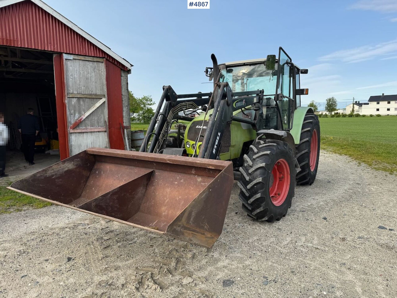 2007 Claas Celtis 446 with front loader, pallet forks, and bucket - Traktor: bild 2 2007 Claas Celtis 446 with front loader, pallet forks, and bucket - Traktor: bild 2