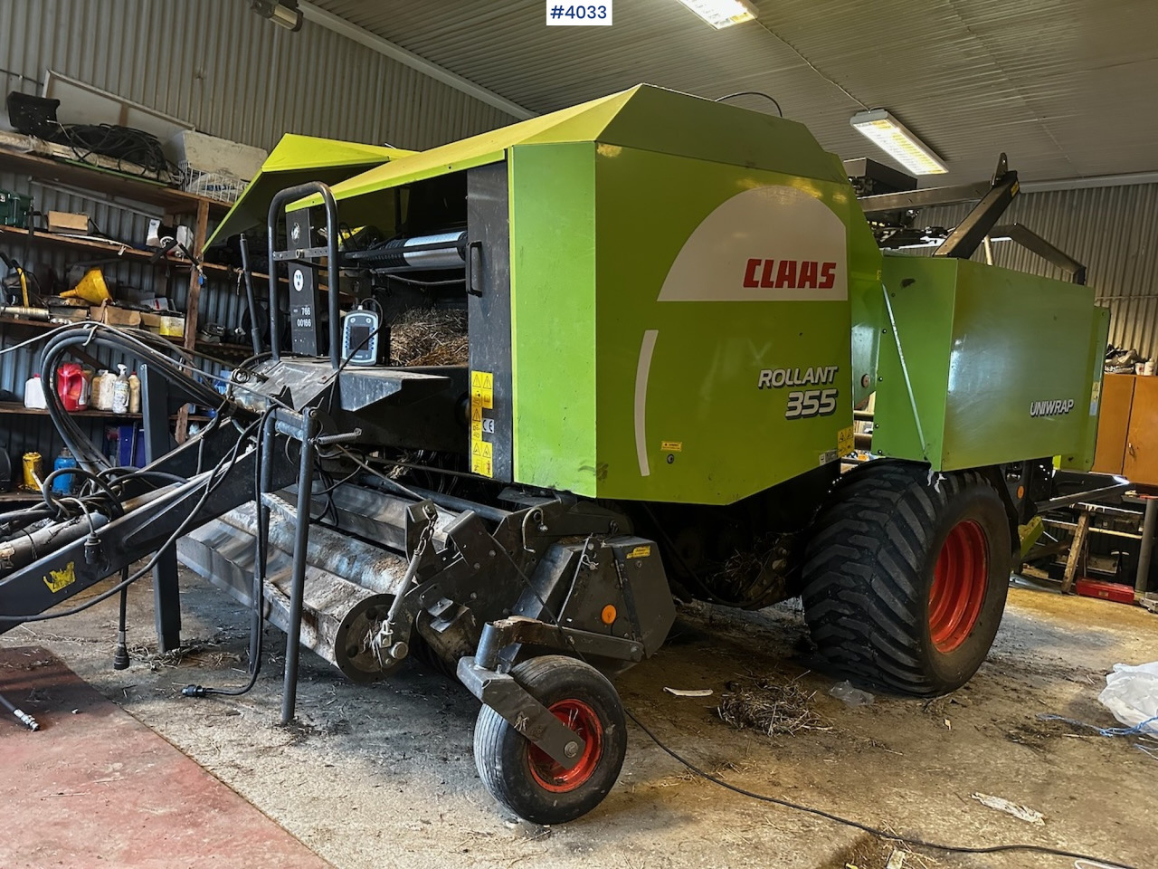 2008 Claas rollant 355 uniwrap round baler press - Utrustning för vallskörd: bild 1 2008 Claas rollant 355 uniwrap round baler press - Utrustning för vallskörd: bild 1