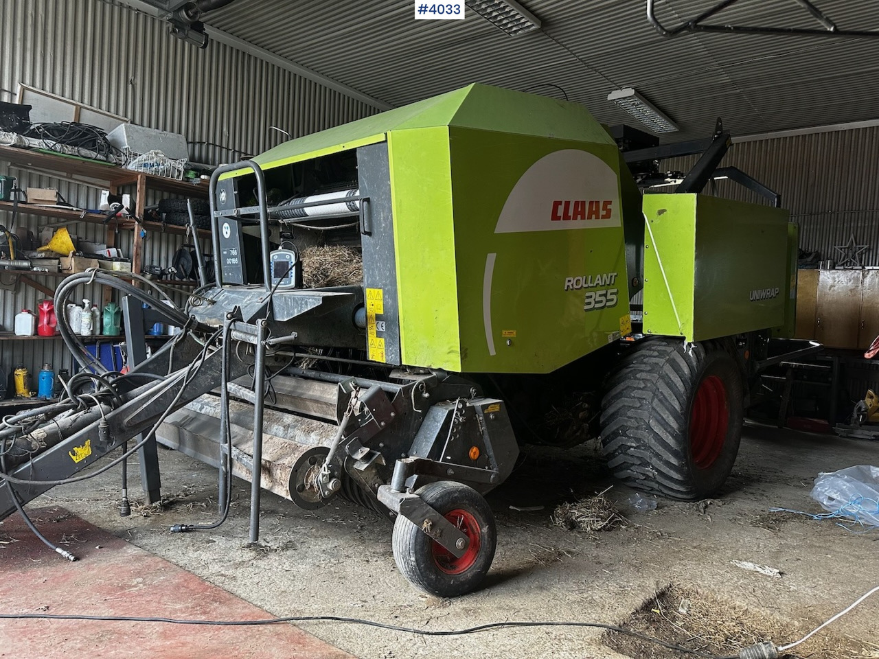 2008 Claas rollant 355 uniwrap round baler press - Utrustning för vallskörd: bild 3 2008 Claas rollant 355 uniwrap round baler press - Utrustning för vallskörd: bild 3