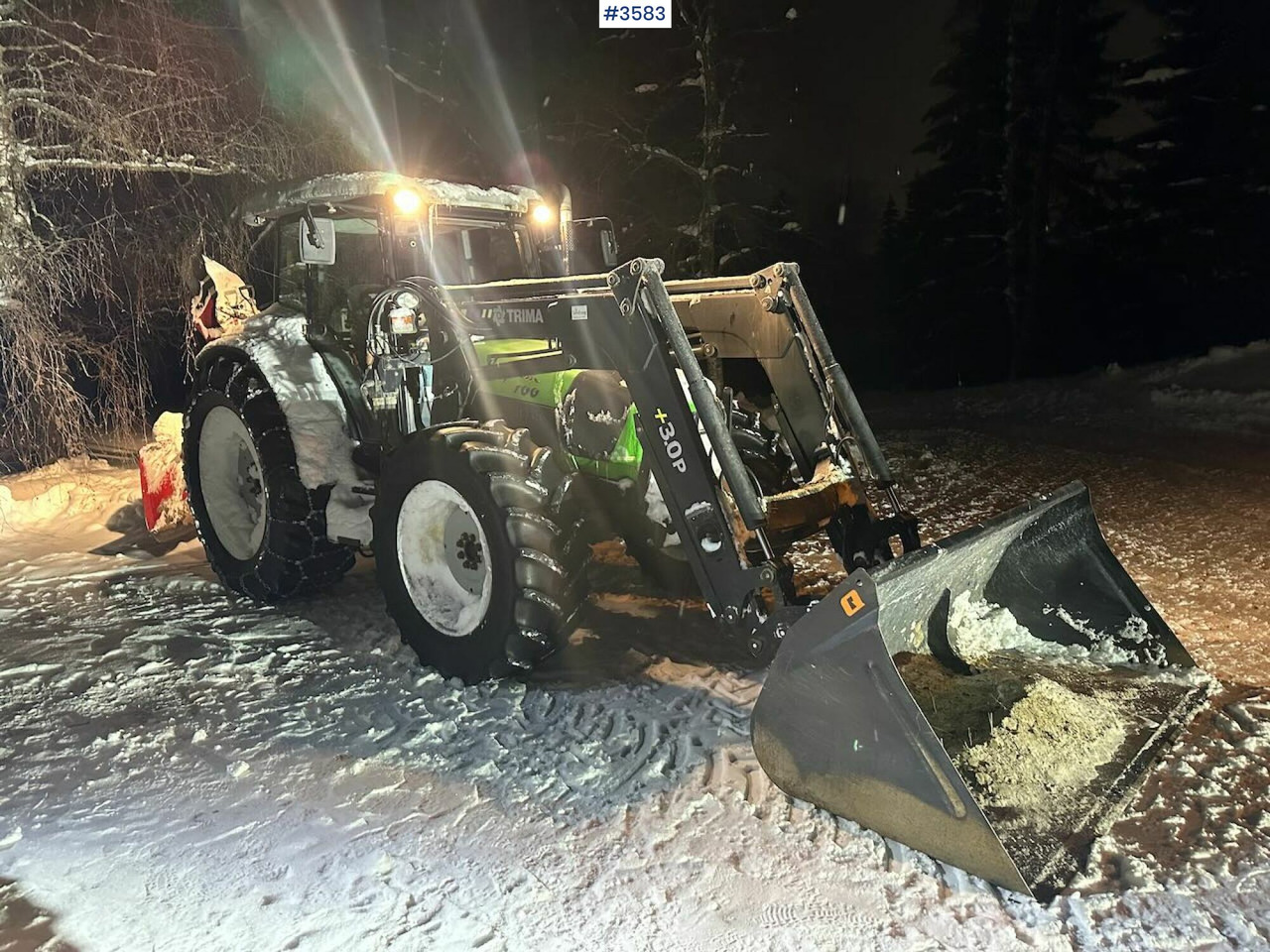 2008 Deutz-Fahr Agrofarm 100 traktor w/ Trima Front loader. See hours! - Traktor: bild 1 2008 Deutz-Fahr Agrofarm 100 traktor w/ Trima Front loader. See hours! - Traktor: bild 1