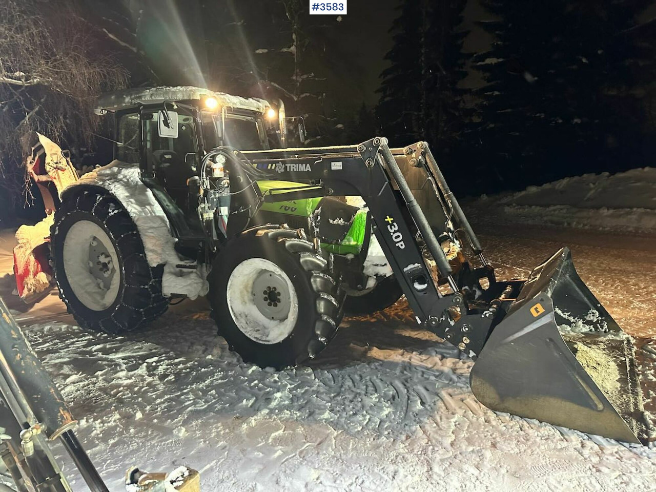 2008 Deutz-Fahr Agrofarm 100 traktor w/ Trima Front loader. See hours! - Traktor: bild 2 2008 Deutz-Fahr Agrofarm 100 traktor w/ Trima Front loader. See hours! - Traktor: bild 2