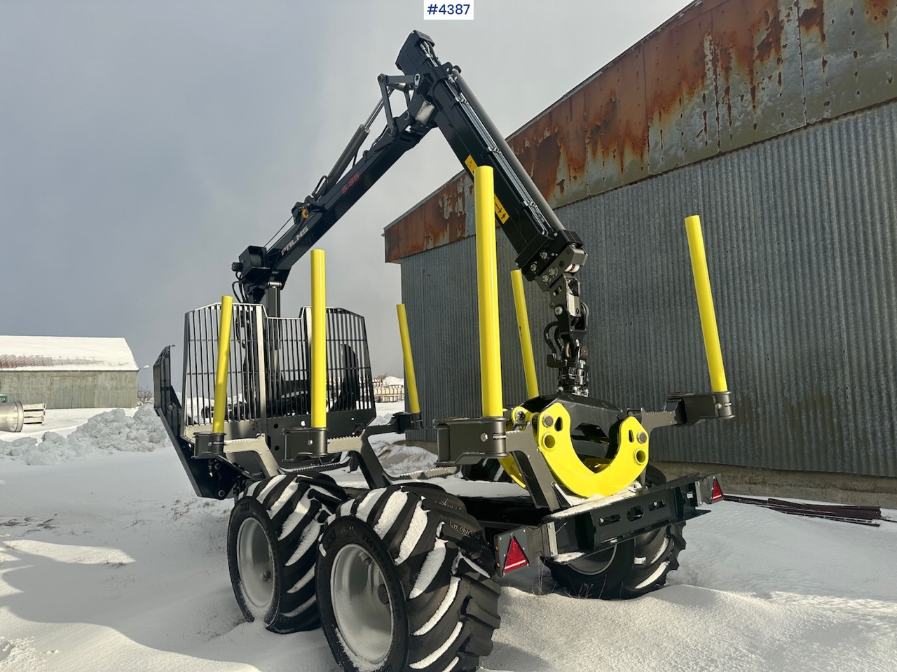 2023 Palms u12 timber trailer w/ Palms 5,85 krane. Never used. - Timmersläp: bild 3 2023 Palms u12 timber trailer w/ Palms 5,85 krane. Never used. - Timmersläp: bild 3
