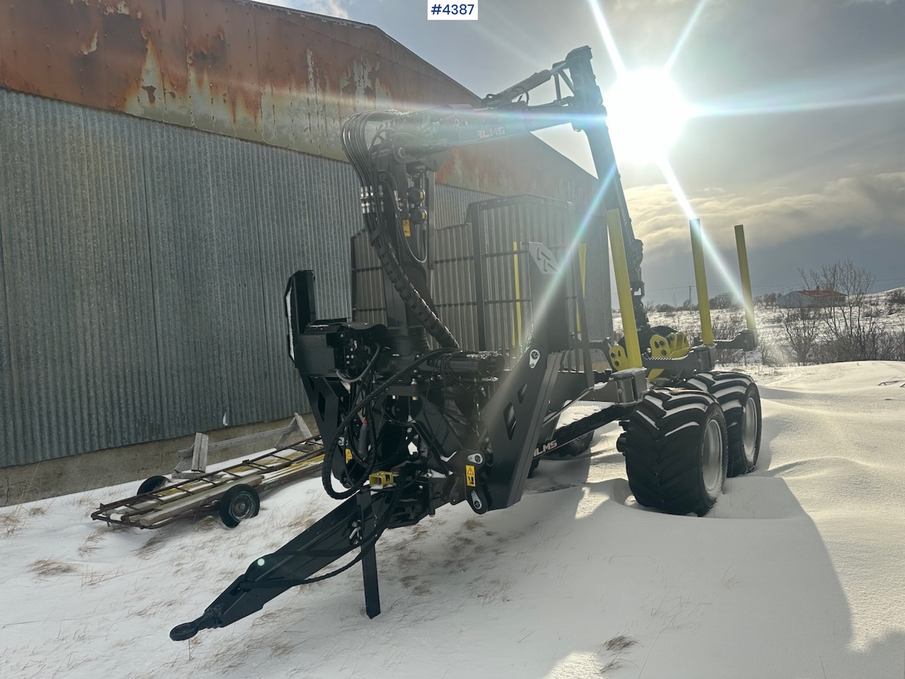 2023 Palms u12 timber trailer w/ Palms 5,85 krane. Never used. - Timmersläp: bild 5 2023 Palms u12 timber trailer w/ Palms 5,85 krane. Never used. - Timmersläp: bild 5