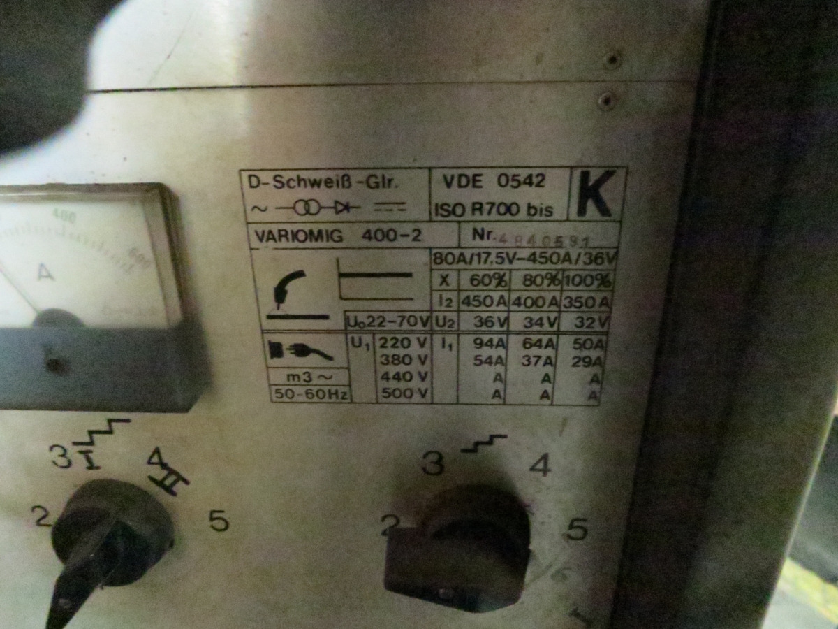 D-Schweiss Glr Variomig 400-2 - Svetsutrustning: bild 3 D-Schweiss Glr Variomig 400-2 - Svetsutrustning: bild 3