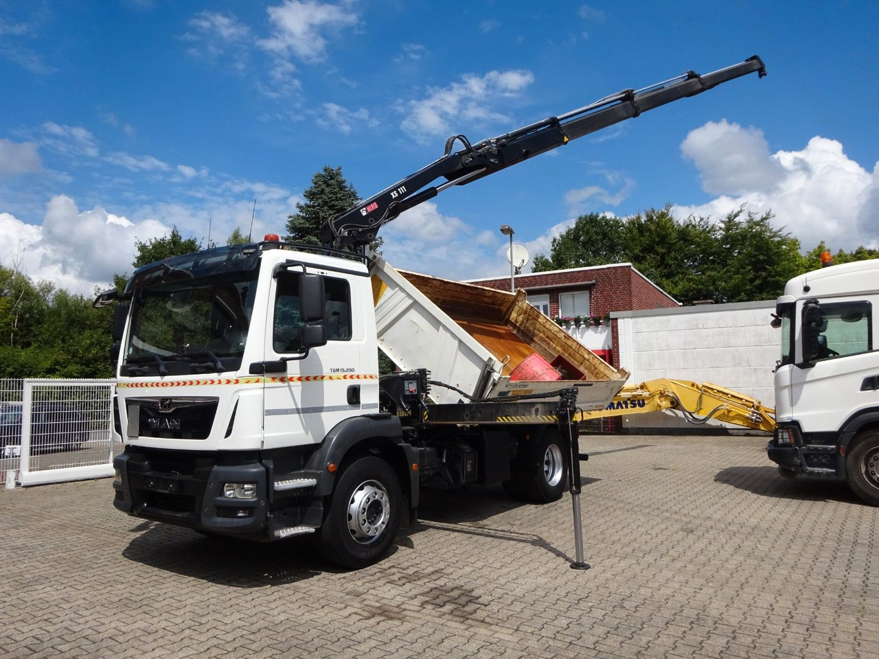 MAN 15.290 TGM 3Skipper + HIAB 111-B3 HIDUO Kran 4x2 - Tippbil lastbil, Kranbil: bild 4 MAN 15.290 TGM 3Skipper + HIAB 111-B3 HIDUO Kran 4x2 - Tippbil lastbil, Kranbil: bild 4