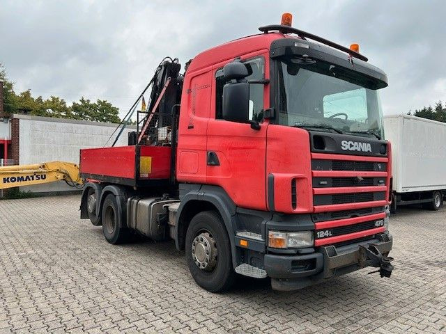Scania 124 L 470 Pritsche + MKG HLK 201 HP 6x2 - Flakbil, Kranbil: bild 2 Scania 124 L 470 Pritsche + MKG HLK 201 HP 6x2 - Flakbil, Kranbil: bild 2