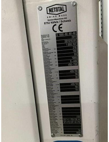 Netstal Synergy 1000-60/60/60 - Maskin: bild 3 Netstal Synergy 1000-60/60/60 - Maskin: bild 3