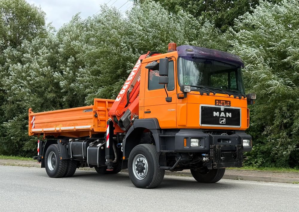 MAN * FE 410 A * MAN * 4x4 * HDS ATLAS 190 * Kiper Wywrotka * Bardzo Dobry Stan * Sprowadzony - Tippbil lastbil, Kranbil: bild 2 MAN * FE 410 A * MAN * 4x4 * HDS ATLAS 190 * Kiper Wywrotka * Bardzo Dobry Stan * Sprowadzony - Tippbil lastbil, Kranbil: bild 2