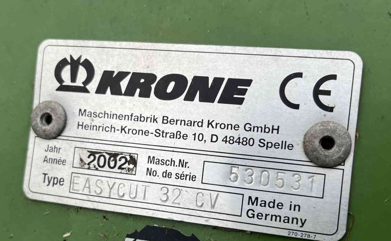 Krone Easycut 320 CV frontmaaier weidebouwmachines - Slåttermaskin: bild 3 Krone Easycut 320 CV frontmaaier weidebouwmachines - Slåttermaskin: bild 3