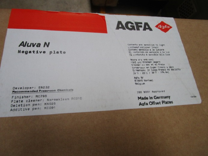 450 x NEUE DRUCKPLATTEN ALUVA N 15 NEGATIVE PLATE (510 x 400 mm) - Reservdelar för Tryckmaskin: bild 5 450 x NEUE DRUCKPLATTEN ALUVA N 15 NEGATIVE PLATE (510 x 400 mm) - Reservdelar för Tryckmaskin: bild 5