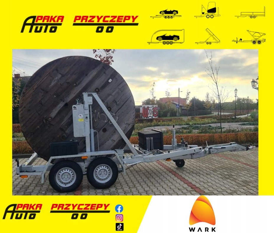 PRZYCZEPA SŁUPOWA KABLOWA PRZEWÓZ KABLI 3500 KG / POLE CABLE TRAILER FOR CABLE TRANSPORT 3500 KG - Kabelsläp: bild 1 PRZYCZEPA SŁUPOWA KABLOWA PRZEWÓZ KABLI 3500 KG / POLE CABLE TRAILER FOR CABLE TRANSPORT 3500 KG - Kabelsläp: bild 1