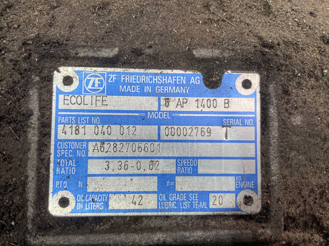 Mercedes-Benz Getriebe ZF 6 AP 1400 B Ecolife 4181040012 6AP1400B Citaro - Transmission för Buss: bild 4 Mercedes-Benz Getriebe ZF 6 AP 1400 B Ecolife 4181040012 6AP1400B Citaro - Transmission för Buss: bild 4