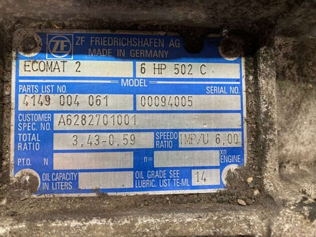 ZF Getriebe ZF 6HP 502C 5HP502C 4149004061 Mercedes Citaro Ecomat 2 - Växellåda för Buss: bild 2 ZF Getriebe ZF 6HP 502C 5HP502C 4149004061 Mercedes Citaro Ecomat 2 - Växellåda för Buss: bild 2