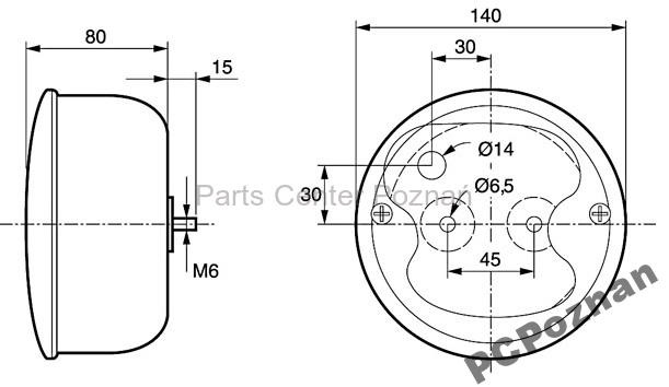 Hella LAMPA TYLNA ZESPOLONA HELLA 2SE 001 685-201, 0563047 - Bakljus: bild 1 Hella LAMPA TYLNA ZESPOLONA HELLA 2SE 001 685-201, 0563047 - Bakljus: bild 1