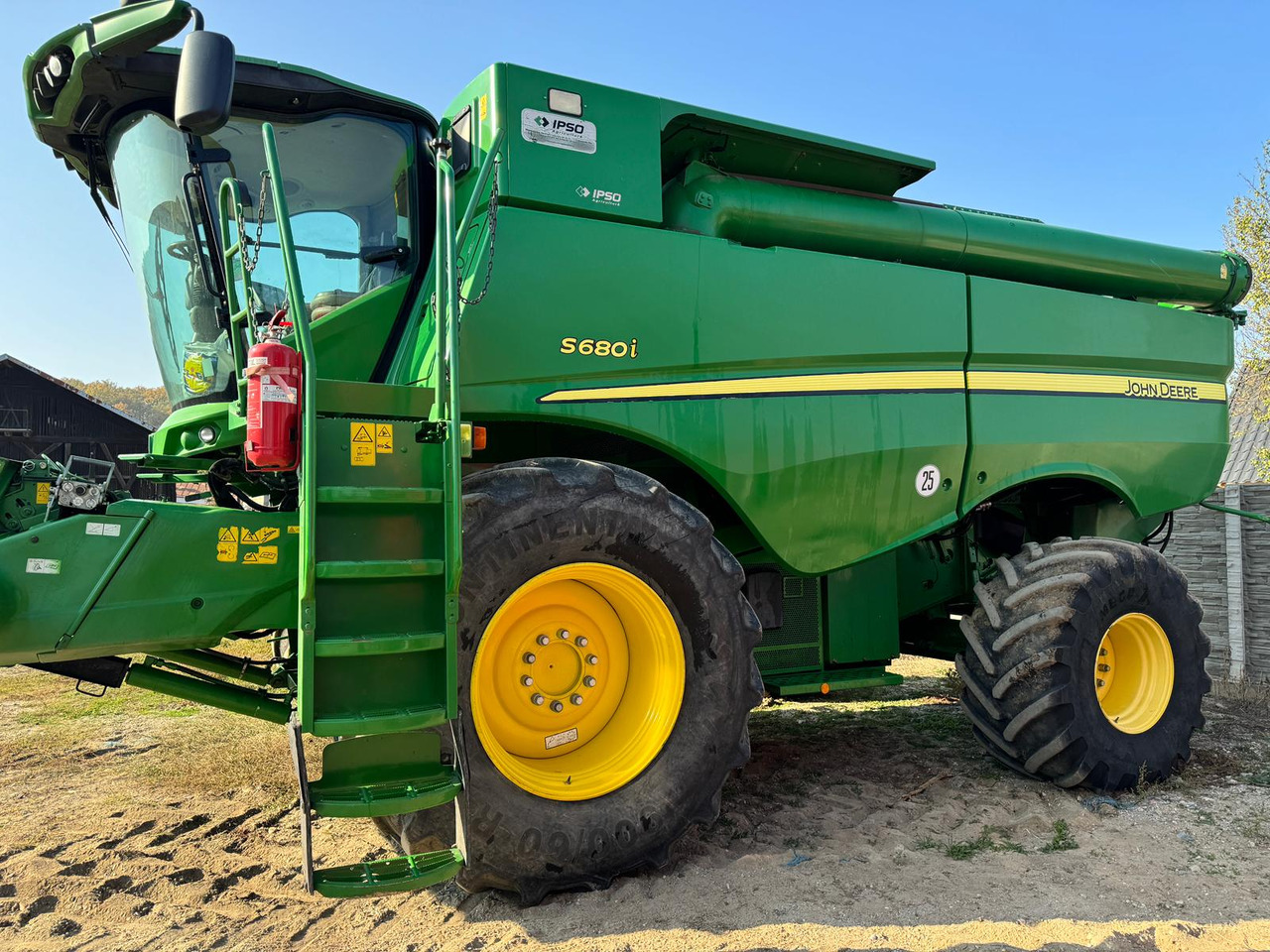 John Deere S680i combine + 635X Header + Zurn trailer - Skördetröska: bild 2 John Deere S680i combine + 635X Header + Zurn trailer - Skördetröska: bild 2