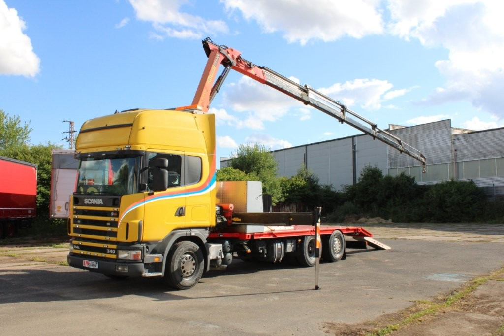 Scania R 114 LB340 6X2 L PALFINGER PK16502 - Biltransportbil lastbil, Kranbil: bild 2 Scania R 114 LB340 6X2 L PALFINGER PK16502 - Biltransportbil lastbil, Kranbil: bild 2