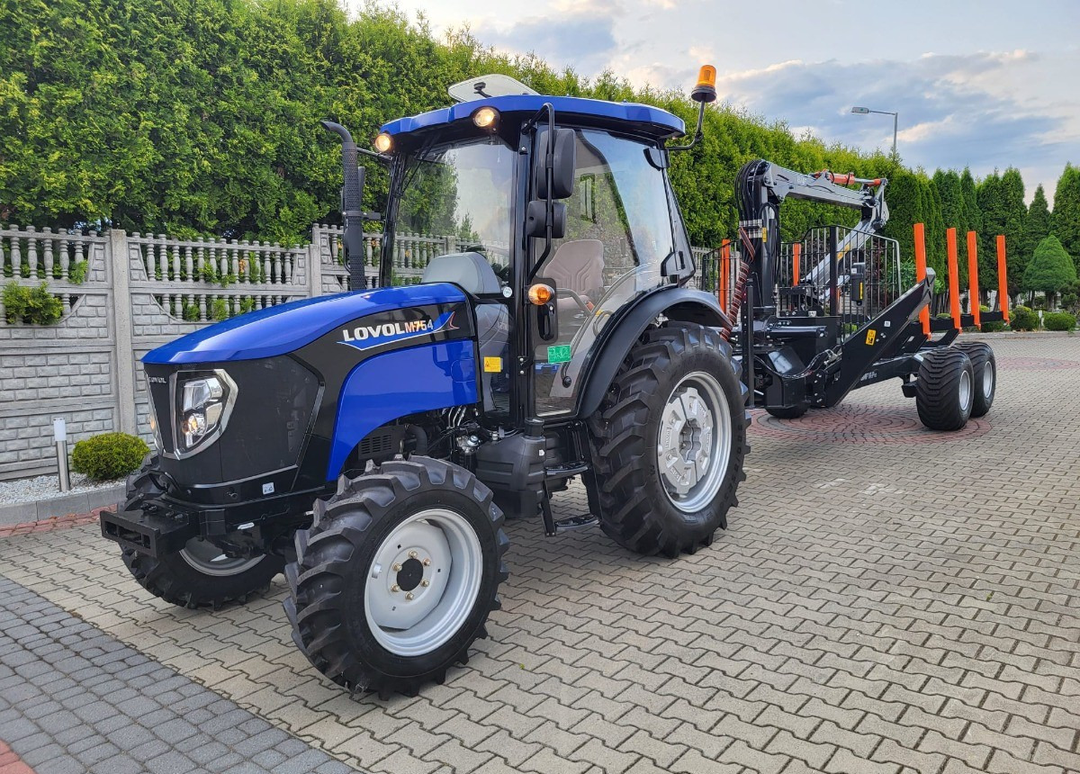 LOVOL Zestaw Traktor LOVOL M755 Przyczepa do drewna BMF 8TPro Stan Nowy Fabryczny - Skördare: bild 2 LOVOL Zestaw Traktor LOVOL M755 Przyczepa do drewna BMF 8TPro Stan Nowy Fabryczny - Skördare: bild 2