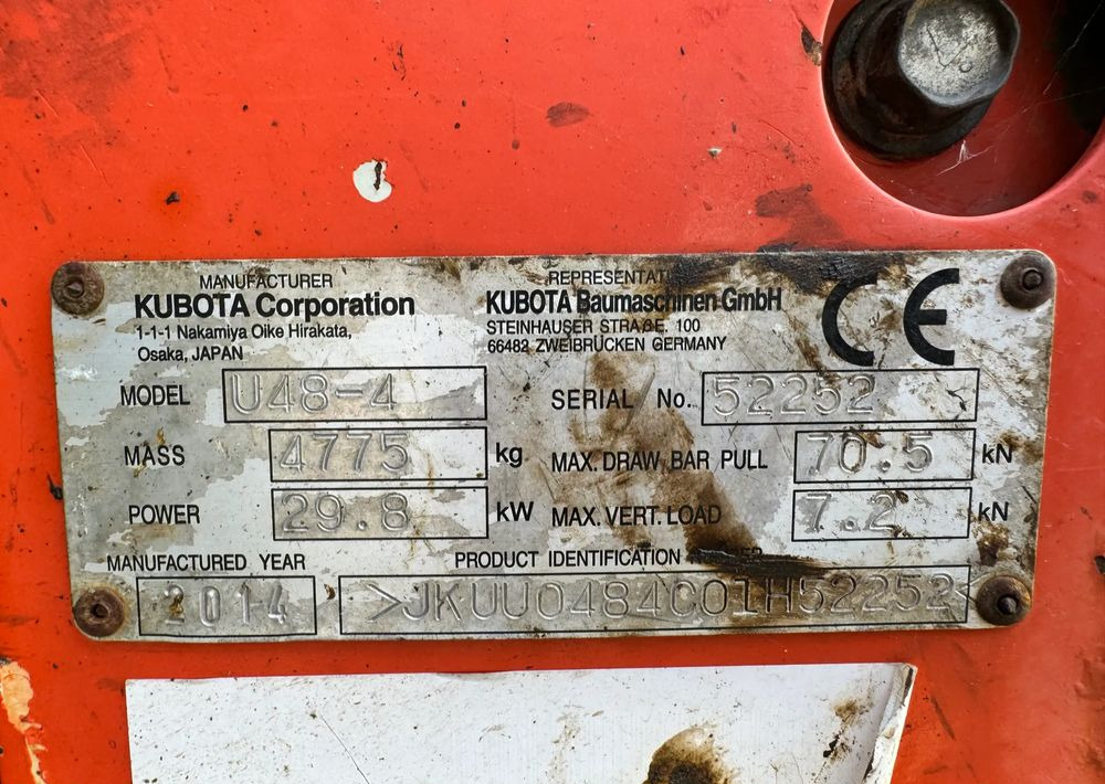 Kubota U48-4 - Bandgrävare: bild 5 Kubota U48-4 - Bandgrävare: bild 5