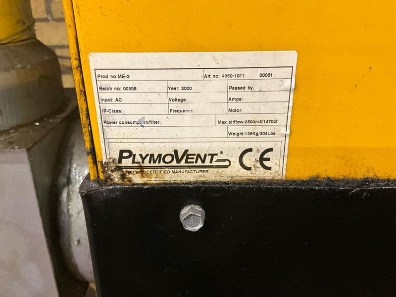 Plymovent ME 2 - Metallbearbetningsmaskin: bild 5 Plymovent ME 2 - Metallbearbetningsmaskin: bild 5