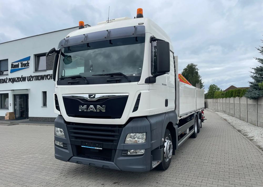 MAN TGX 26.460 HDS, PALFINGER PK 180002-EH, PILOT! - Flakbil, Kranbil: bild 1 MAN TGX 26.460 HDS, PALFINGER PK 180002-EH, PILOT! - Flakbil, Kranbil: bild 1