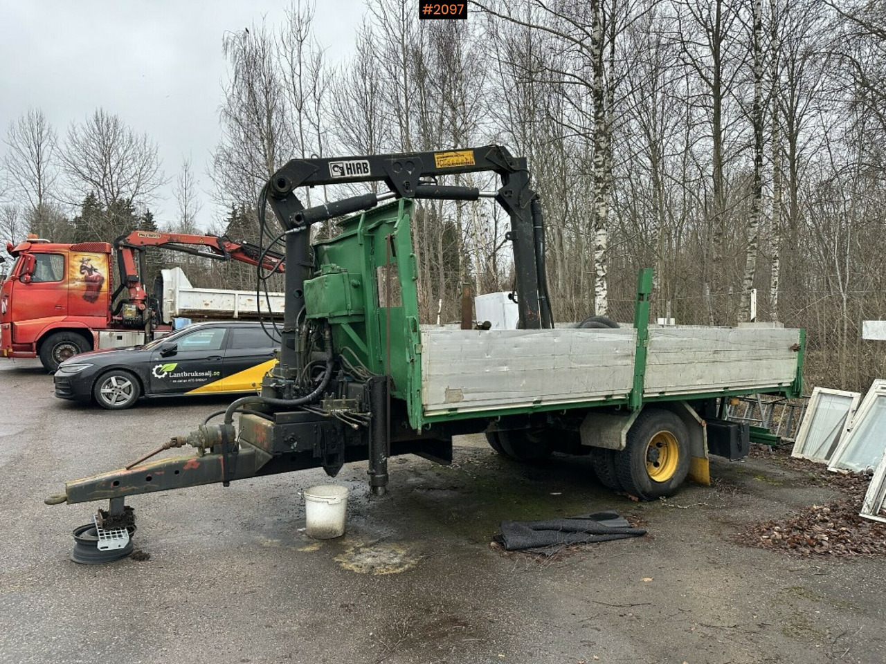Crane Trailer, Hiab 445AW - Flaksläp: bild 2 Crane Trailer, Hiab 445AW - Flaksläp: bild 2