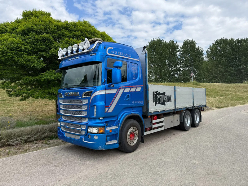 Scania R730 V8 6X4 Retarder 2012 Low km - Flakbil: bild 1 Scania R730 V8 6X4 Retarder 2012 Low km - Flakbil: bild 1