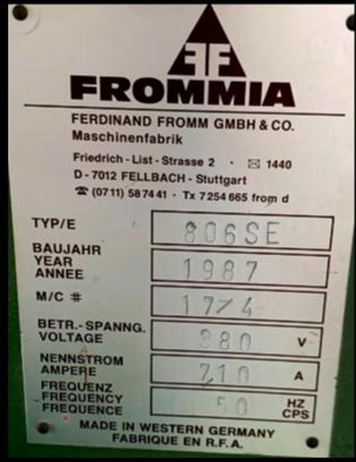 Scheibenschleifmaschine FROMMIA - Träbearbetningsmaskin: bild 3 Scheibenschleifmaschine FROMMIA - Träbearbetningsmaskin: bild 3