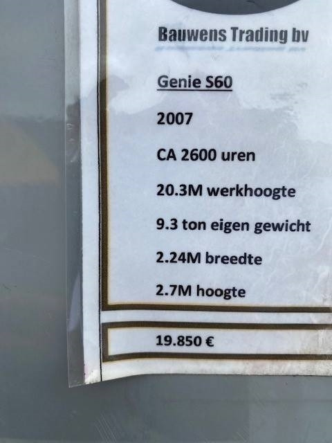 Genie S 60 - Teleskoplift: bild 5 Genie S 60 - Teleskoplift: bild 5