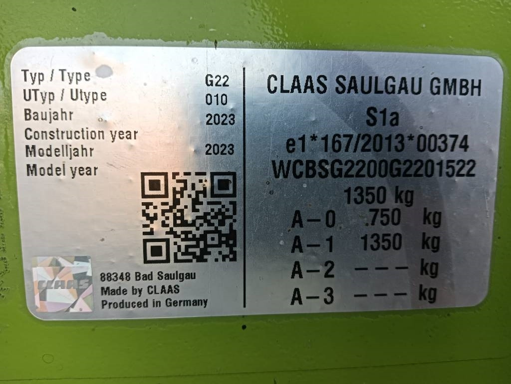 Claas LINER 2600 TREND - Hövändare: bild 3 Claas LINER 2600 TREND - Hövändare: bild 3